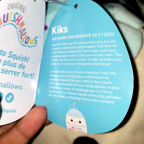 Squishmallow 10" KIKS The Vanilla Cake HAPPY BIRTHDAY SQUAD KELLYTOY NWT candle - Picture 6 of 6